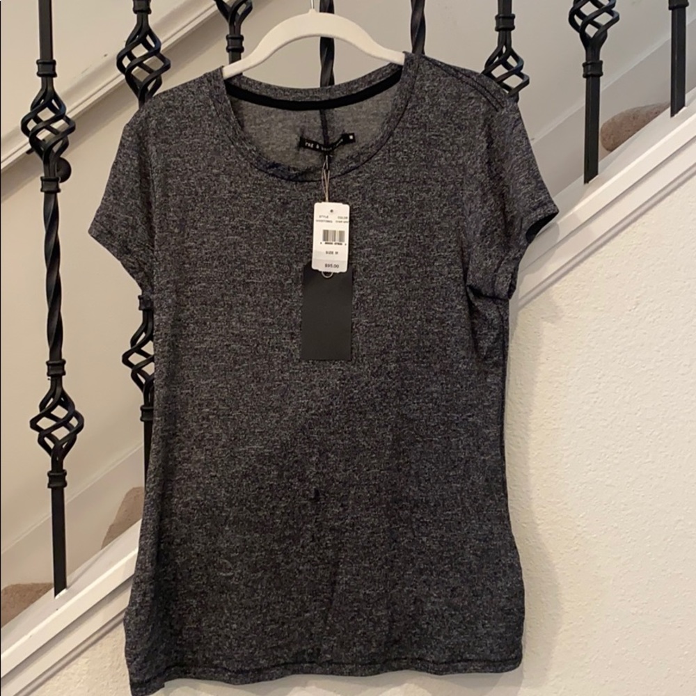 NWT charcoal grey Rag & Bone Brando tee M
